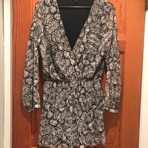 Express Snake Print Romper